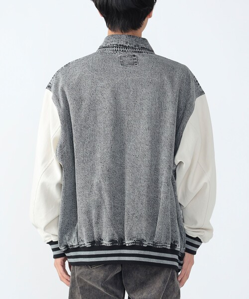 BEAMS HEART（ビームスハート）の「刺繍 デニム コンビ スタジャン（スタジャン・メンズ・ブルー/ブラック・SMALL/MEDIUM/LARGE）」の8枚目の写真