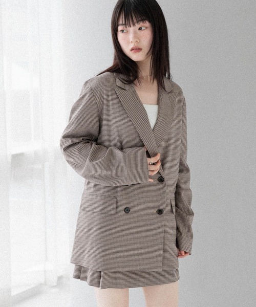 Heather（ヘザー）の「オーバーミドルテーラードジャケット　314405（テーラードジャケット・レディース・チャコールグレー/ブルー系その他/ベージュ系その他/ベージュ系その他2/ブラウン系その他・FREE）」の13枚目の写真