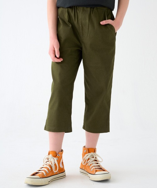 KRIFF MAYER Kid's Collection（クリフメイヤーキッズコレクション）の「【UVカット・抗菌加工・接触冷感】ちゃちゃっとクロップド（その他パンツ・キッズ・ブラック/カーキ/ベージュ/ネイビー・120/130/140/150/160/170）」の3枚目の写真