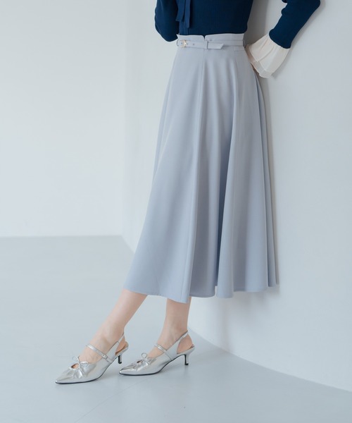 MISCH MASCH（ミッシュマッシュ）の「2025春夏新作 ラウンドカットフレアスカート（スカート・レディース・ベージュ/ネイビー/ピンク/ブルー・S/M）」の18枚目の写真