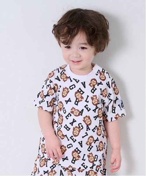 セール】総柄ファニーゴリラ半袖Tシャツ（Tシャツ/カットソー