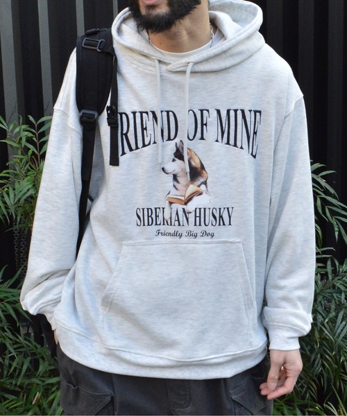 MODISH GAZE(モディシュガゼ)の「【MODISH GAZE】ハスキー犬裏毛プルパーカー(パーカー・レディース・アッシュグレー/チャコールグレー/ブラック系/ダークブラウン/オフホワイト・LARGE/MEDIUM)」の9枚目の写真