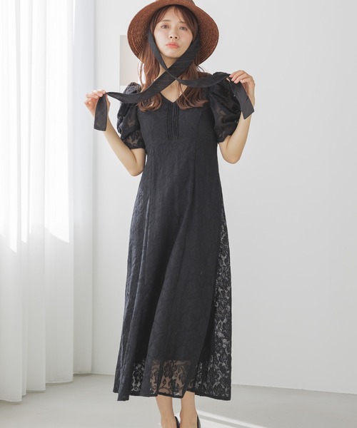 mysty woman（ミスティウーマン）の「リボン雑材ハット 288551（ハット・レディース・ナチュラル/ブラウン・FREE）」の4枚目の写真