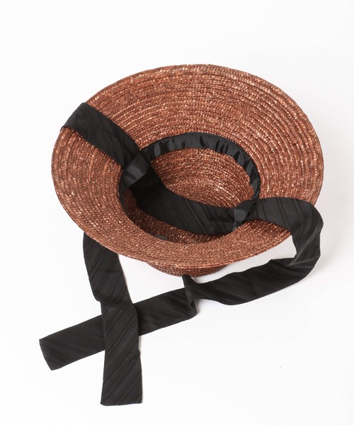 mysty woman（ミスティウーマン）の「リボン雑材ハット 288551（ハット・レディース・ナチュラル/ブラウン・FREE）」の9枚目の写真