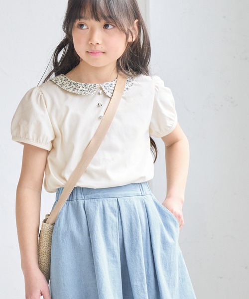 専用　アルベロベロ♥️ぶたさんお花柄クロスステッチ風カラフルシャツ襟チュニック 楽天市場】アルベロベロの通販