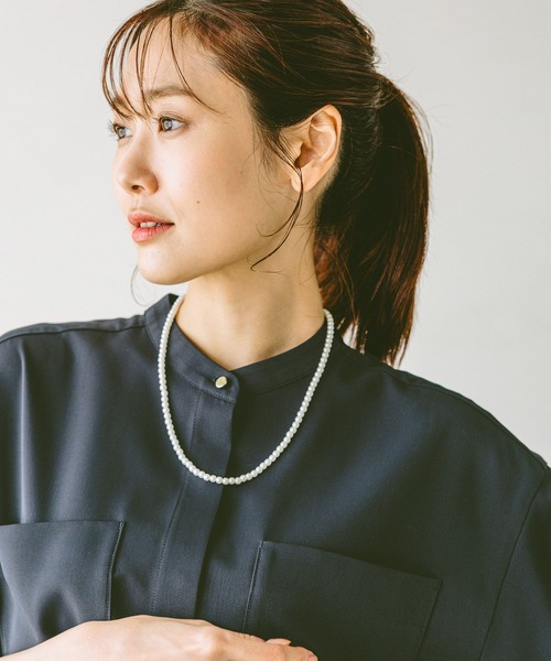 GLOBAL WORK(グローバルワーク)の「キレイつづくポケットブラウス/147538(シャツ/ブラウス・レディース・イエロー系その他2/オフホワイト/ベージュ/ダークブルー・LARGE/MEDIUM)」の13枚目の写真