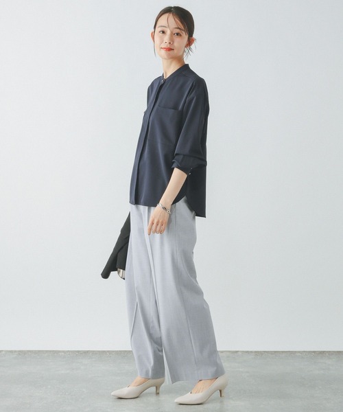 トップス YU GLOBAL WORK｜キレイつづくポケットブラウス/147538 | Rakuten