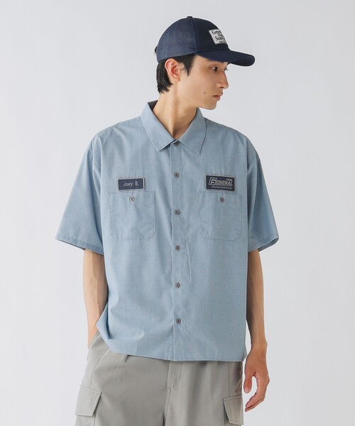 BEAMS HEART(ビームスハート)の「GMS ミニチェック ワークシャツ(シャツ/ブラウス・メンズ・グリーン/ブルー・SMALL/MEDIUM/LARGE)」の1枚目の写真