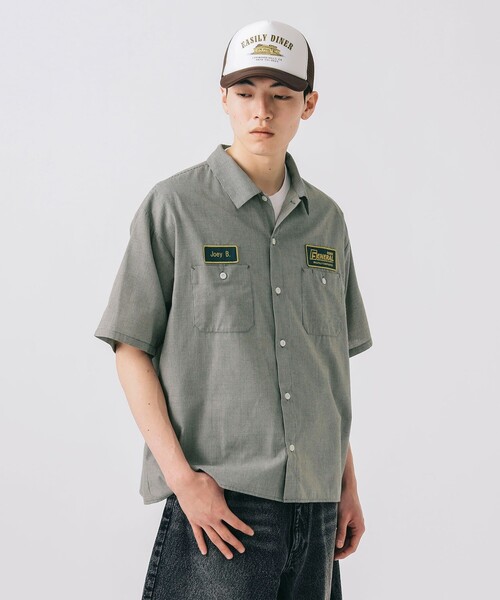 BEAMS HEART(ビームスハート)の「GMS ミニチェック ワークシャツ(シャツ/ブラウス・メンズ・グリーン/ブルー・SMALL/MEDIUM/LARGE)」の2枚目の写真