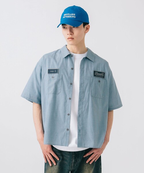 BEAMS HEART(ビームスハート)の「GMS ミニチェック ワークシャツ(シャツ/ブラウス・メンズ・グリーン/ブルー・SMALL/MEDIUM/LARGE)」の17枚目の写真