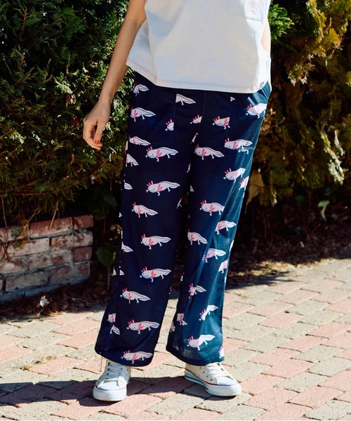 go slow caravan(ゴースローキャラバン)の「ガラガライージーパンツ W(その他パンツ・レディース・ブラック/ブラック系その他2/ブルー系その他/パープル系その他/ライム・FREE)」の1枚目の写真