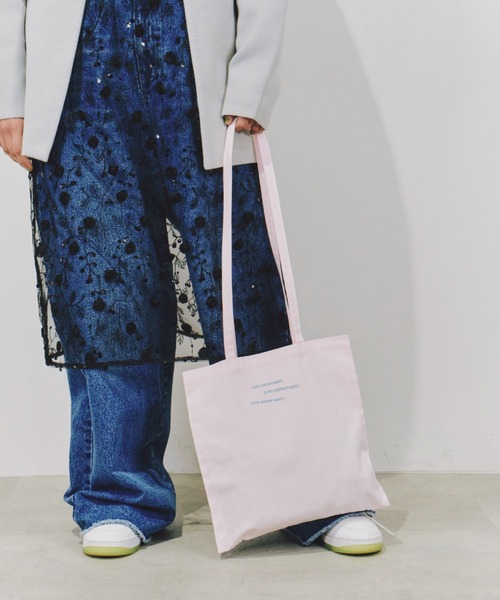 3.401 DEPARTMENT(サントヨンマルイチデパートメント)の「3.401 DEPT 刺繍ロゴトート(トートバッグ・レディース・レッド/ブラック/ライトブルー/ピンク・FREE)」の22枚目の写真