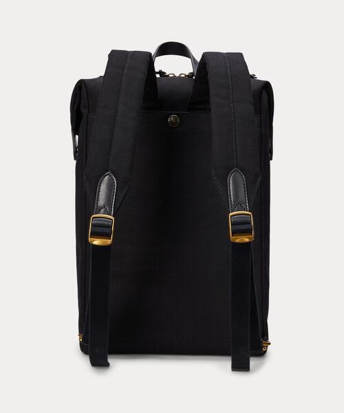 LAUREN RALPH LAUREN リュックバックパック　【美品】　レザー レザートリム バックパック（バックパック/リュック）｜POLO