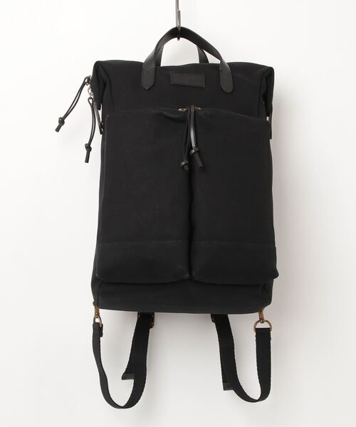 レザートリム キャンバス コンバーチブル バックパック（バックパック
