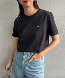 [Calvin Klein/カルバンクライン] アーカイブ ワンポイントロゴ刺繍Tシャツ
