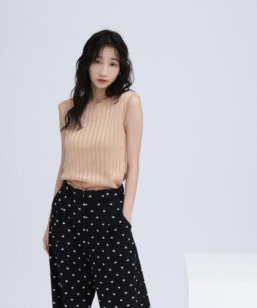 NATURAL BEAUTY BASIC(ナチュラルビューティーベーシック)の「◇【BLANC】ワイドリブシアーニット(ニット/セーター・レディース・ピンク/オレンジ/チャコールグレー・FREE)」の8枚目の写真