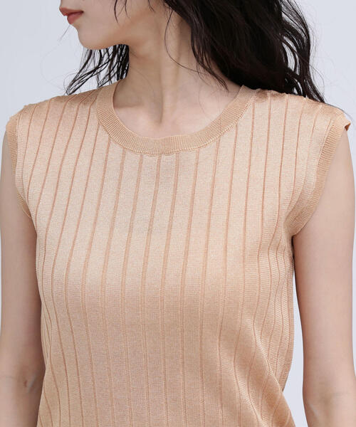 NATURAL BEAUTY BASIC(ナチュラルビューティーベーシック)の「◇【BLANC】ワイドリブシアーニット(ニット/セーター・レディース・ピンク/オレンジ/チャコールグレー・FREE)」の15枚目の写真