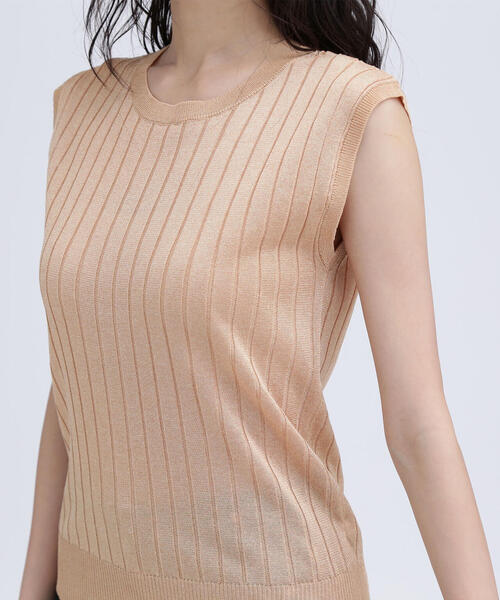 NATURAL BEAUTY BASIC(ナチュラルビューティーベーシック)の「◇【BLANC】ワイドリブシアーニット(ニット/セーター・レディース・ピンク/オレンジ/チャコールグレー・FREE)」の16枚目の写真