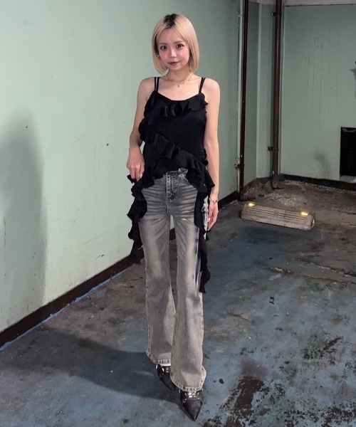 パンツ ACLENT Vintage wash flare jeans ヴィンテージウォッシュフレアジーンズ｜ACLENT（アクレント）