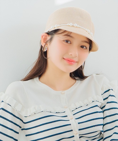 WILLSELECTION(ウィルセレクション)の「パール付きストローキャップ(キャスケット・レディース・ブラック/ベージュ・FREE)」の18枚目の写真