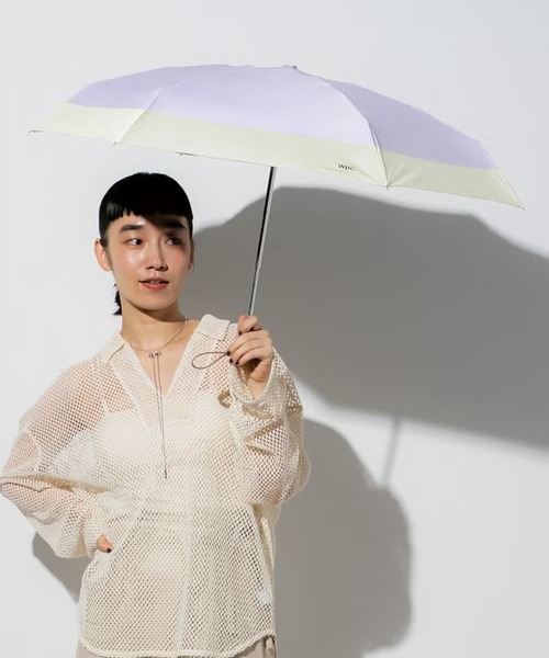 セール】Wpc./ダブリュピーシー 日傘 折り畳み傘 遮光切り継ぎタイニー