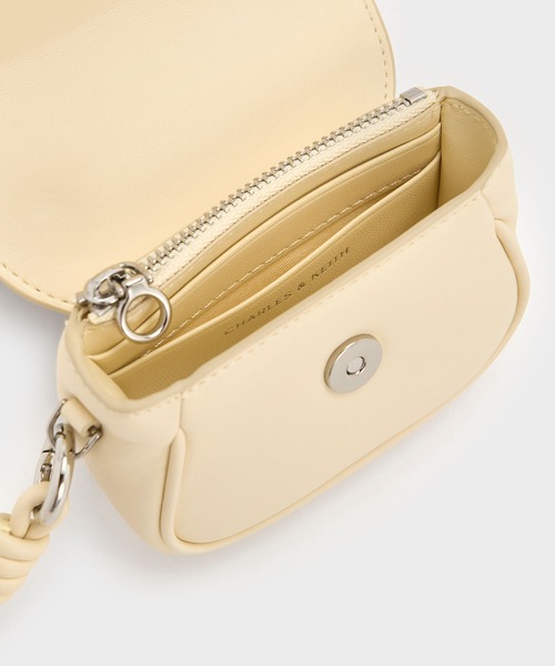 CHARLES & KEITH(チャールズ & キース)の「Sammie サミー ノットストラップリスレット(ポーチ・レディース・ピンク系その他5/ライトイエロー/ブルーグラス・XXS)」の14枚目の写真