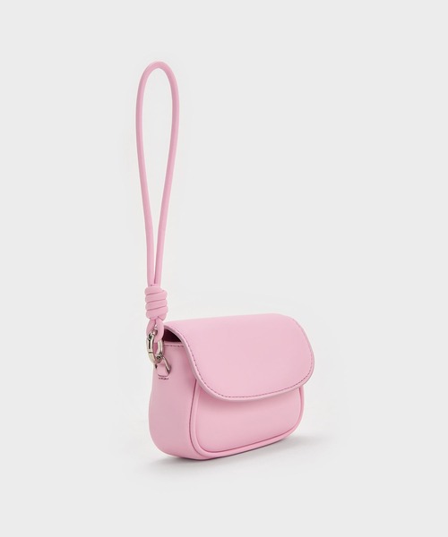 CHARLES & KEITH(チャールズ & キース)の「Sammie サミー ノットストラップリスレット(ポーチ・レディース・ピンク系その他5/ライトイエロー/ブルーグラス・XXS)」の4枚目の写真