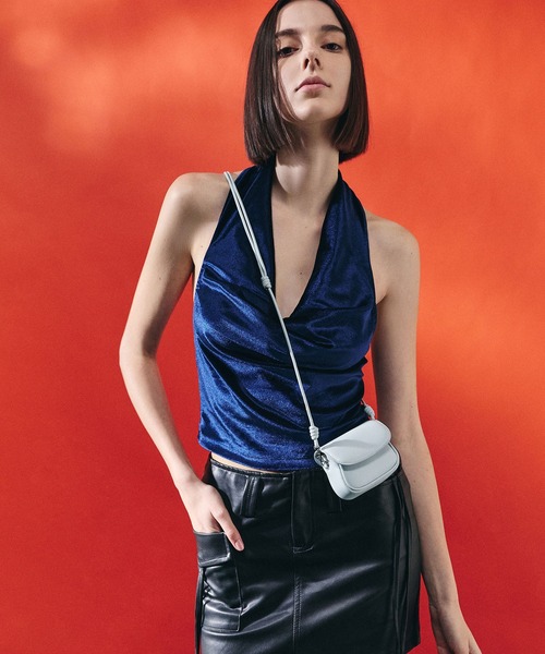 CHARLES & KEITH(チャールズ & キース)の「Sammie サミー ノットストラップリスレット(ポーチ・レディース・ピンク系その他5/ライトイエロー/ブルーグラス・XXS)」の22枚目の写真