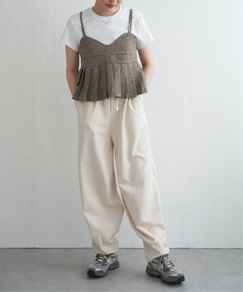 VENCEEXCHANGE（ヴァンスエクスチェンジ）の「ポンチカーブパンツ（その他パンツ・レディース・チャコール/ブラック/アイボリー・FREE）」の9枚目の写真