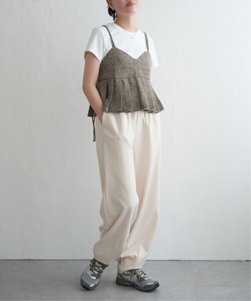 VENCEEXCHANGE（ヴァンスエクスチェンジ）の「ポンチカーブパンツ（その他パンツ・レディース・チャコール/ブラック/アイボリー・FREE）」の10枚目の写真