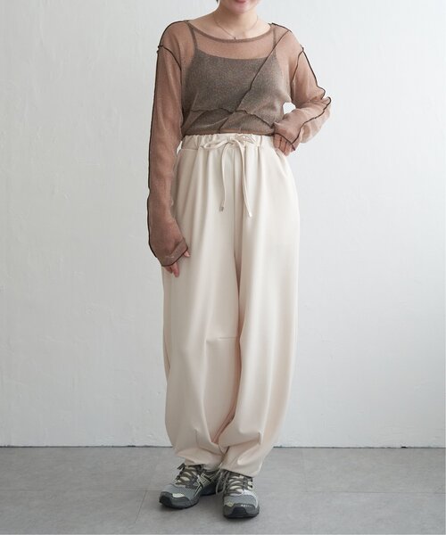 VENCEEXCHANGE（ヴァンスエクスチェンジ）の「ポンチカーブパンツ（その他パンツ・レディース・チャコール/ブラック/アイボリー・FREE）」の11枚目の写真