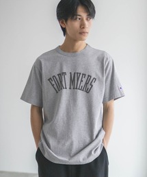 【Champion】 カレッジプリントTシャツ