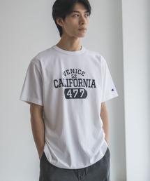 【Champion】 カレッジプリントTシャツ