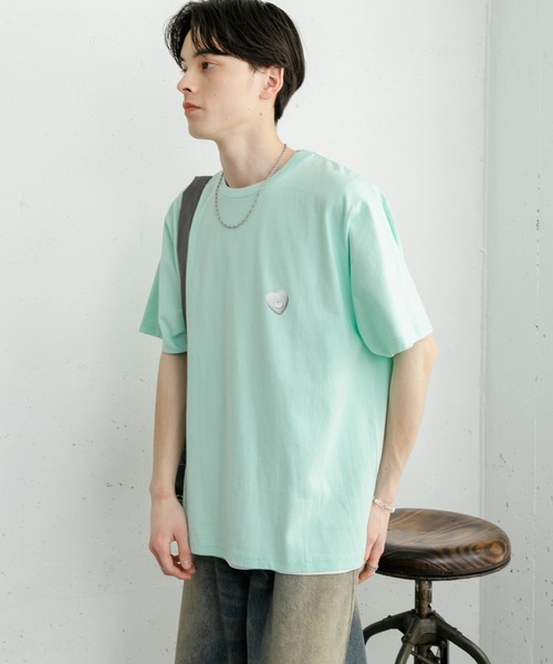 SENSE OF PLACE by URBAN RESEARCH（センスオブプレイスバイアーバンリサーチ）の「DEVICE ショートスリーブプリント Tシャツ B（Tシャツ/カットソー・メンズ・オフホワイト/チャコールグレー/ミント・MEDIUM/LARGE）」の4枚目の写真