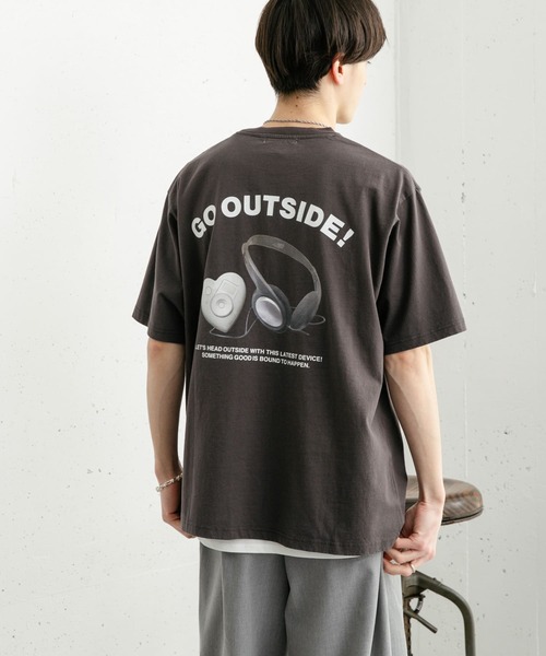 SENSE OF PLACE by URBAN RESEARCH（センスオブプレイスバイアーバンリサーチ）の「DEVICE ショートスリーブプリント Tシャツ B（Tシャツ/カットソー・メンズ・オフホワイト/チャコールグレー/ミント・MEDIUM/LARGE）」の18枚目の写真