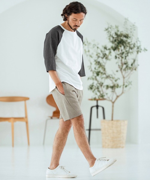 Magine(マージン)の「mt9604-Mini Sweat Fabric Raglan Color-Block Sleeves Pullover プルオーバー(その他トップス・メンズ・ホワイト×ブラック/ブラック系その他/ブラック×ホワイト/ホワイト系その他・44/46/48)」の21枚目の写真