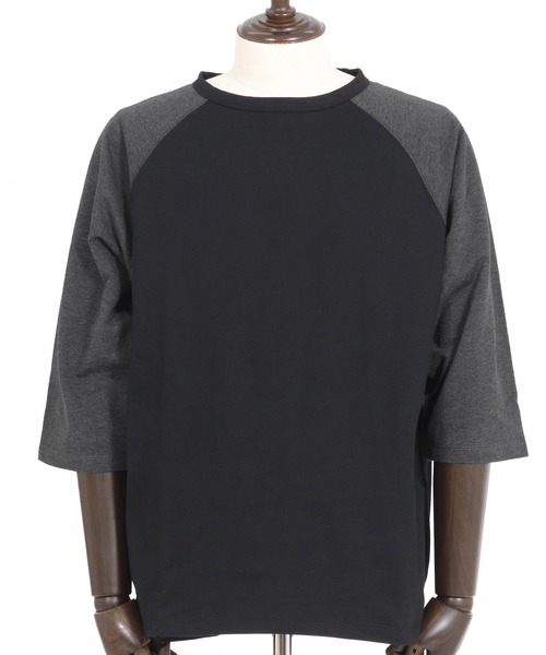 Magine(マージン)の「mt9604-Mini Sweat Fabric Raglan Color-Block Sleeves Pullover プルオーバー(その他トップス・メンズ・ホワイト×ブラック/ブラック系その他/ブラック×ホワイト/ホワイト系その他・44/46/48)」の13枚目の写真