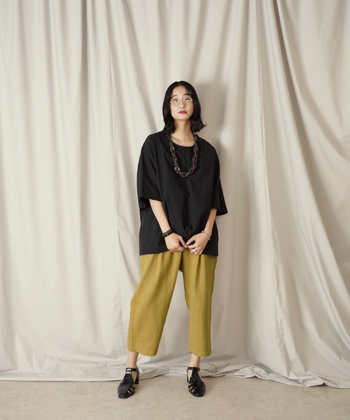 Aphlotus（アプロタス）の「1タック イージーテーパード アンクルパンツ（その他パンツ・メンズ・スミクロ/マスタード・SMALL/MEDIUM/LARGE）」の15枚目の写真