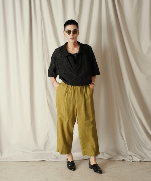 Aphlotus（アプロタス）の「1タック イージーテーパード アンクルパンツ（その他パンツ・メンズ・スミクロ/マスタード・SMALL/MEDIUM/LARGE）」の9枚目の写真