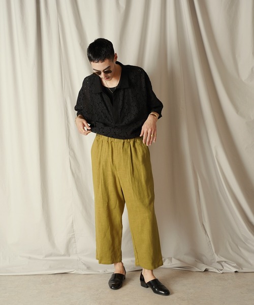 Aphlotus（アプロタス）の「1タック イージーテーパード アンクルパンツ（その他パンツ・メンズ・スミクロ/マスタード・SMALL/MEDIUM/LARGE）」の10枚目の写真