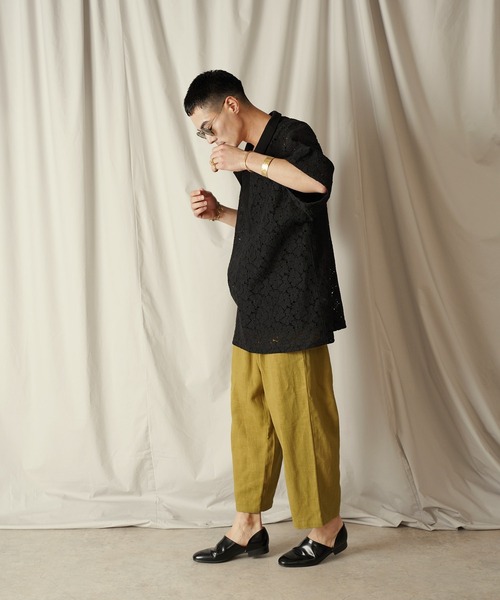 Aphlotus（アプロタス）の「1タック イージーテーパード アンクルパンツ（その他パンツ・メンズ・スミクロ/マスタード・SMALL/MEDIUM/LARGE）」の11枚目の写真