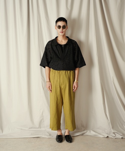 Aphlotus（アプロタス）の「1タック イージーテーパード アンクルパンツ（その他パンツ・メンズ・スミクロ/マスタード・SMALL/MEDIUM/LARGE）」の12枚目の写真