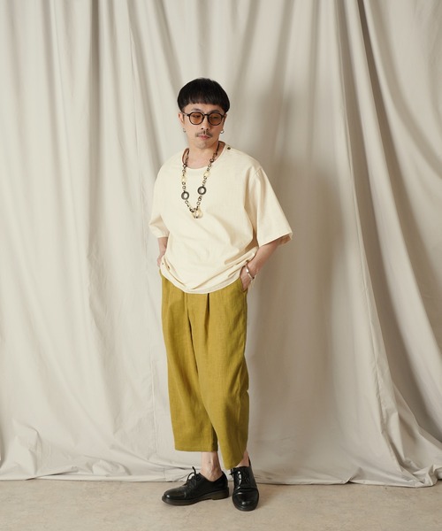 Aphlotus（アプロタス）の「1タック イージーテーパード アンクルパンツ（その他パンツ・メンズ・スミクロ/マスタード・SMALL/MEDIUM/LARGE）」の19枚目の写真