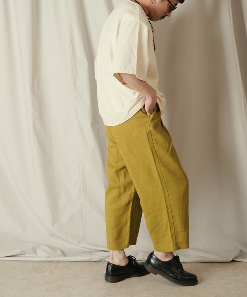 Aphlotus（アプロタス）の「1タック イージーテーパード アンクルパンツ（その他パンツ・メンズ・スミクロ/マスタード・SMALL/MEDIUM/LARGE）」の17枚目の写真