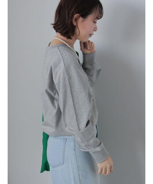 ehka sopo（エヘカソポ）の「フォトプリントロンT（Tシャツ/カットソー・レディース・グレー/ネイビー/ミント/オフホワイト・F）」の15枚目の写真