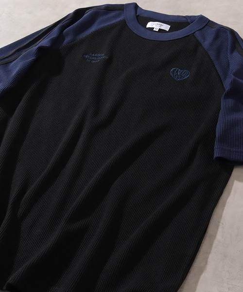 KANGOL(カンゴール)の「【KANGOL/カンゴール】 ワッフル ラグラン 刺繍ロゴ 半袖 Tシャツ(Tシャツ/カットソー・メンズ・ホワイト×ブラック/ブラック×ホワイト/ホワイト×レッド/ブラック×ブルー/ネイビー・L/XL/M)」の10枚目の写真