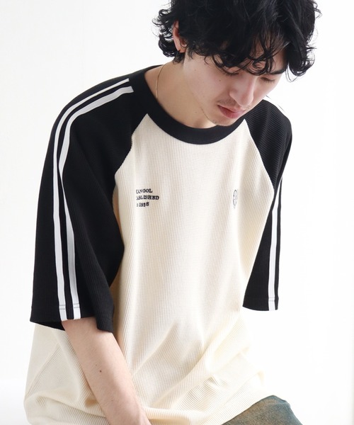 KANGOL(カンゴール)の「【KANGOL/カンゴール】 ワッフル ラグラン 刺繍ロゴ 半袖 Tシャツ(Tシャツ/カットソー・メンズ・ホワイト×ブラック/ブラック×ホワイト/ホワイト×レッド/ブラック×ブルー/ネイビー・L/XL/M)」の18枚目の写真