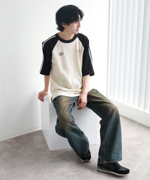KANGOL(カンゴール)の「【KANGOL/カンゴール】 ワッフル ラグラン 刺繍ロゴ 半袖 Tシャツ(Tシャツ/カットソー・メンズ・ホワイト×ブラック/ブラック×ホワイト/ホワイト×レッド/ブラック×ブルー/ネイビー・L/XL/M)」の20枚目の写真