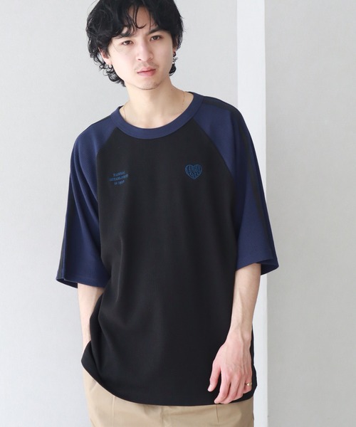 KANGOL(カンゴール)の「【KANGOL/カンゴール】 ワッフル ラグラン 刺繍ロゴ 半袖 Tシャツ(Tシャツ/カットソー・メンズ・ホワイト×ブラック/ブラック×ホワイト/ホワイト×レッド/ブラック×ブルー/ネイビー・L/XL/M)」の21枚目の写真
