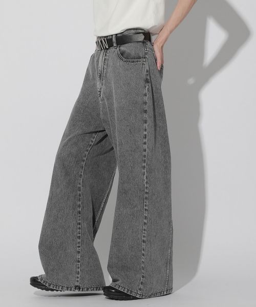 Anui（アニュイ）の「【UNISEX/3サイズ展開】バックラインデニム（デニムパンツ・レディース・ブルー/ブラック・SMALL/MEDIUM/LARGE）」の4枚目の写真